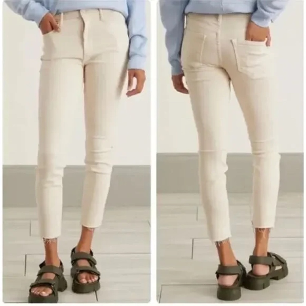 Mother Sz 25 The Looker Ankle Fray Jeans